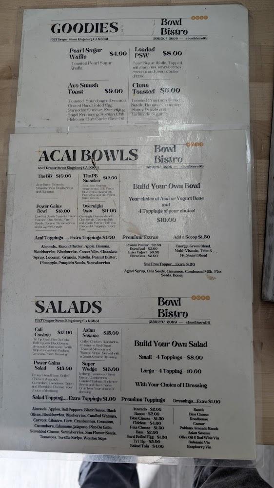 Bowl Bistro Menu image 1